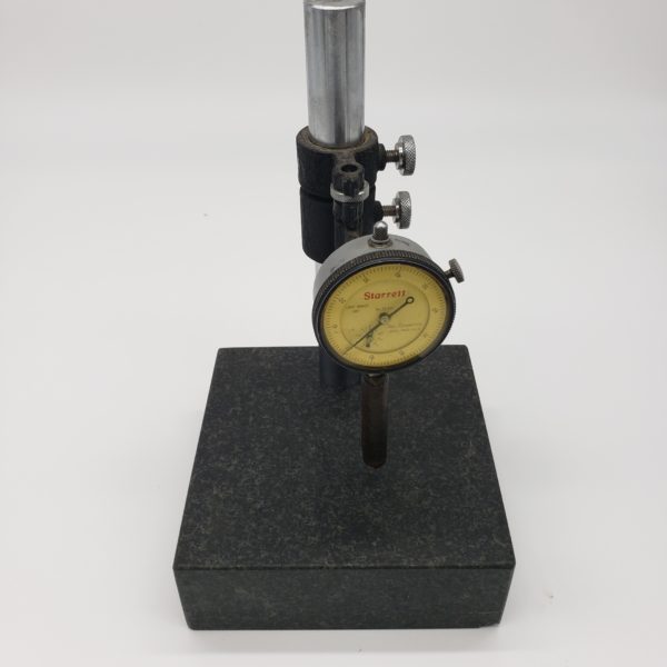 STARRETT DIAL INDICATOR WITH GRANITE BASE