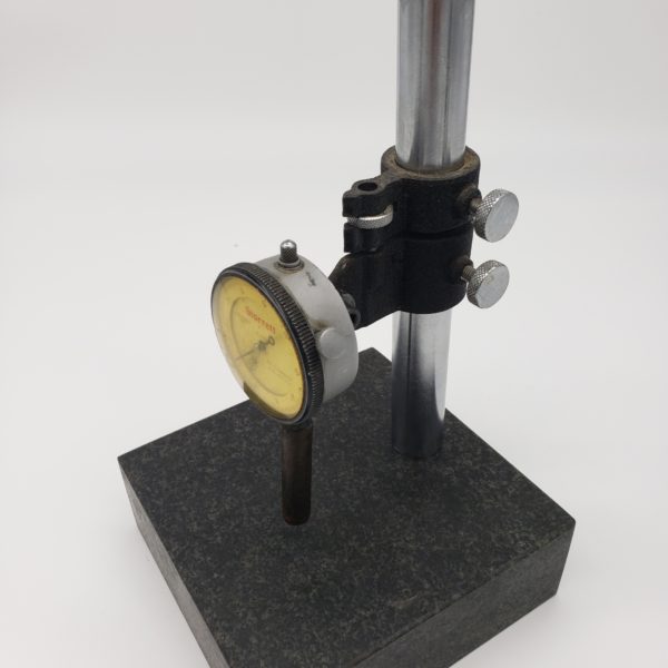 STARRETT DIAL INDICATOR WITH GRANITE BASE