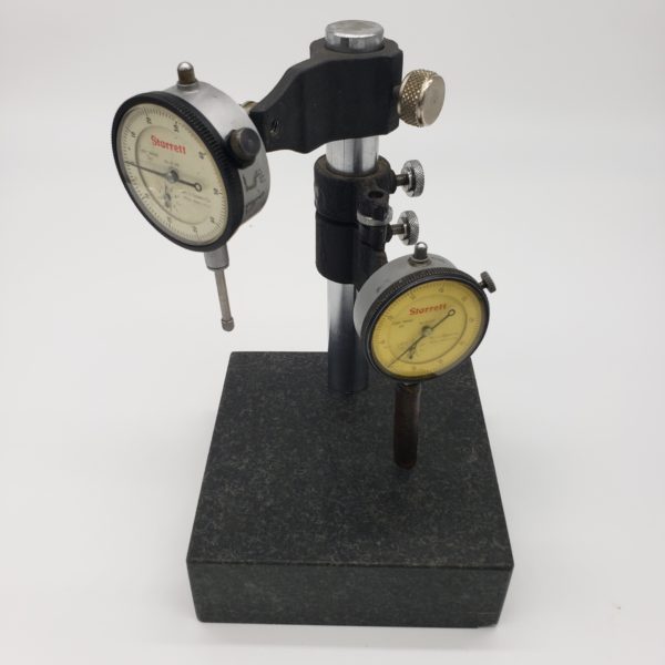 STARRETT DIAL INDICATOR WITH GRANITE BASE